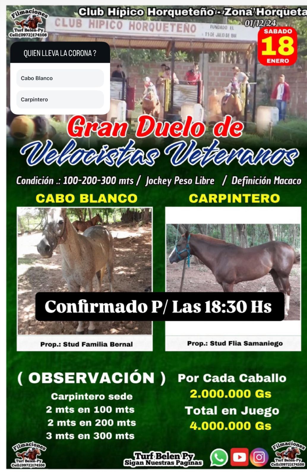 Cabo Blanco vs Carpintero