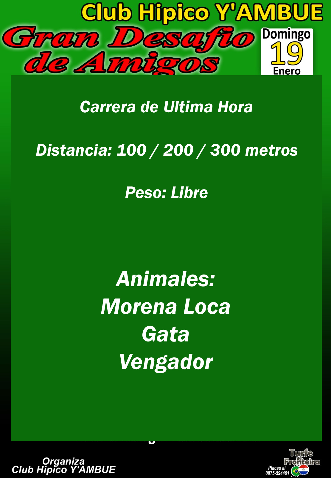 Carrera de ultima hora