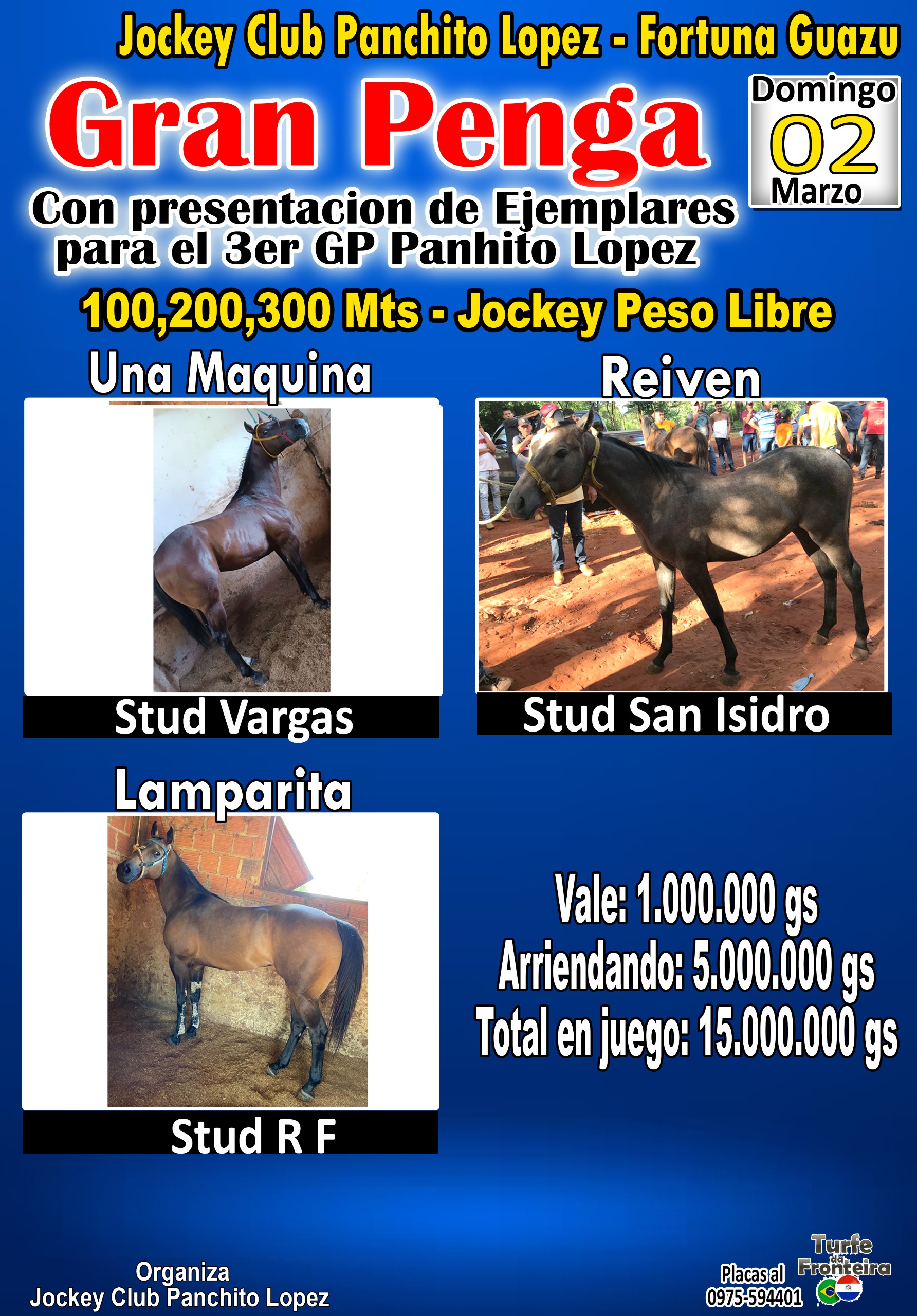 Penca de 3 - Una Maquina - Reiven - Lamparita